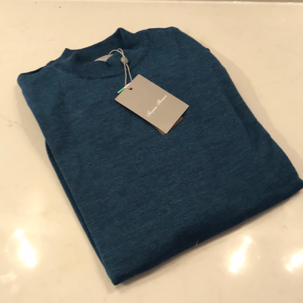 100% Merino Wool Blue Foscano Firenxe Sweater